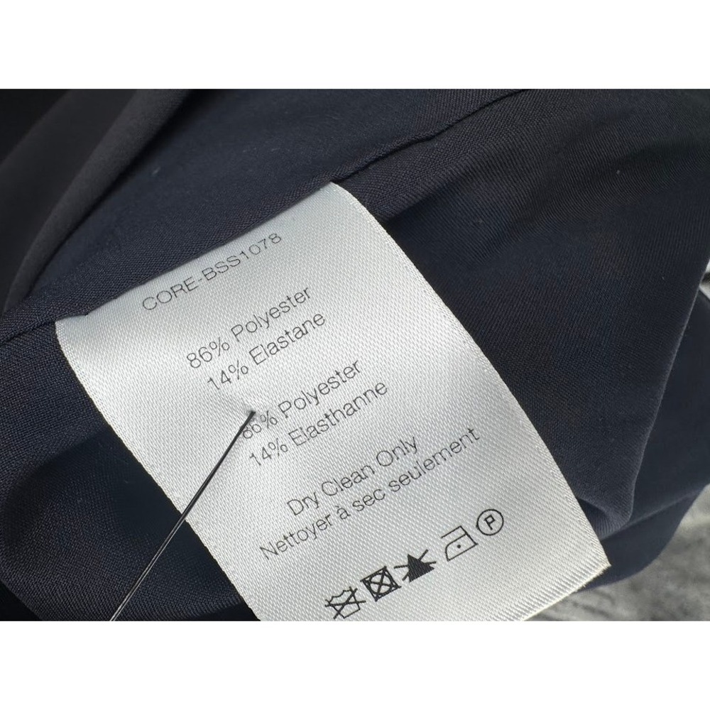 Veronica Beard Scuba Blazer Navy Blue Single Button Peak Lapel Size 2 - Picture 9 of 11